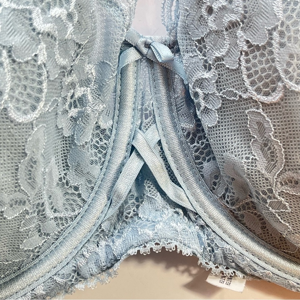 Light Blue Lace Underwire Bra - Women's Intimates - Picture 5 of 11